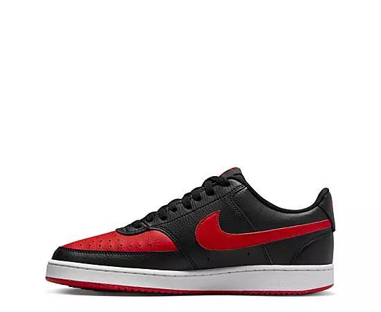 Nike Court Vision Men's Shoes, Size: 11.5, University Red White Product Image