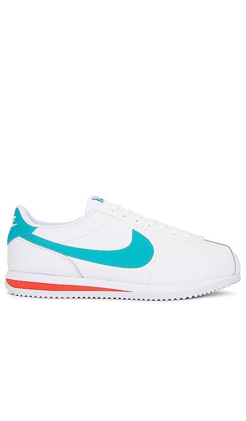 Nike Mens Nike Cortez - Mens Shoes White/Metallic/Dusty Cactus Product Image