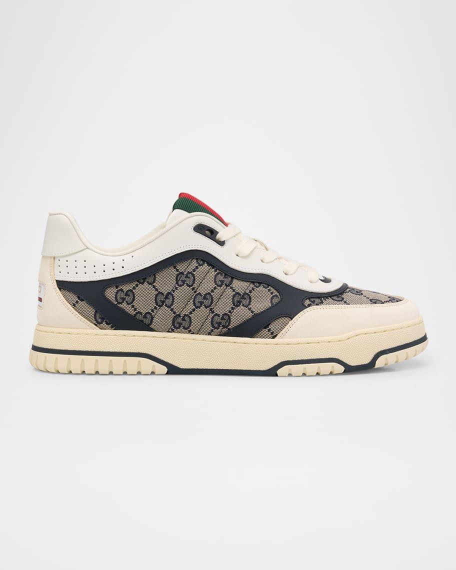 Mens Re-Web GG Supreme Canvas and Leather Sneakers Product Image