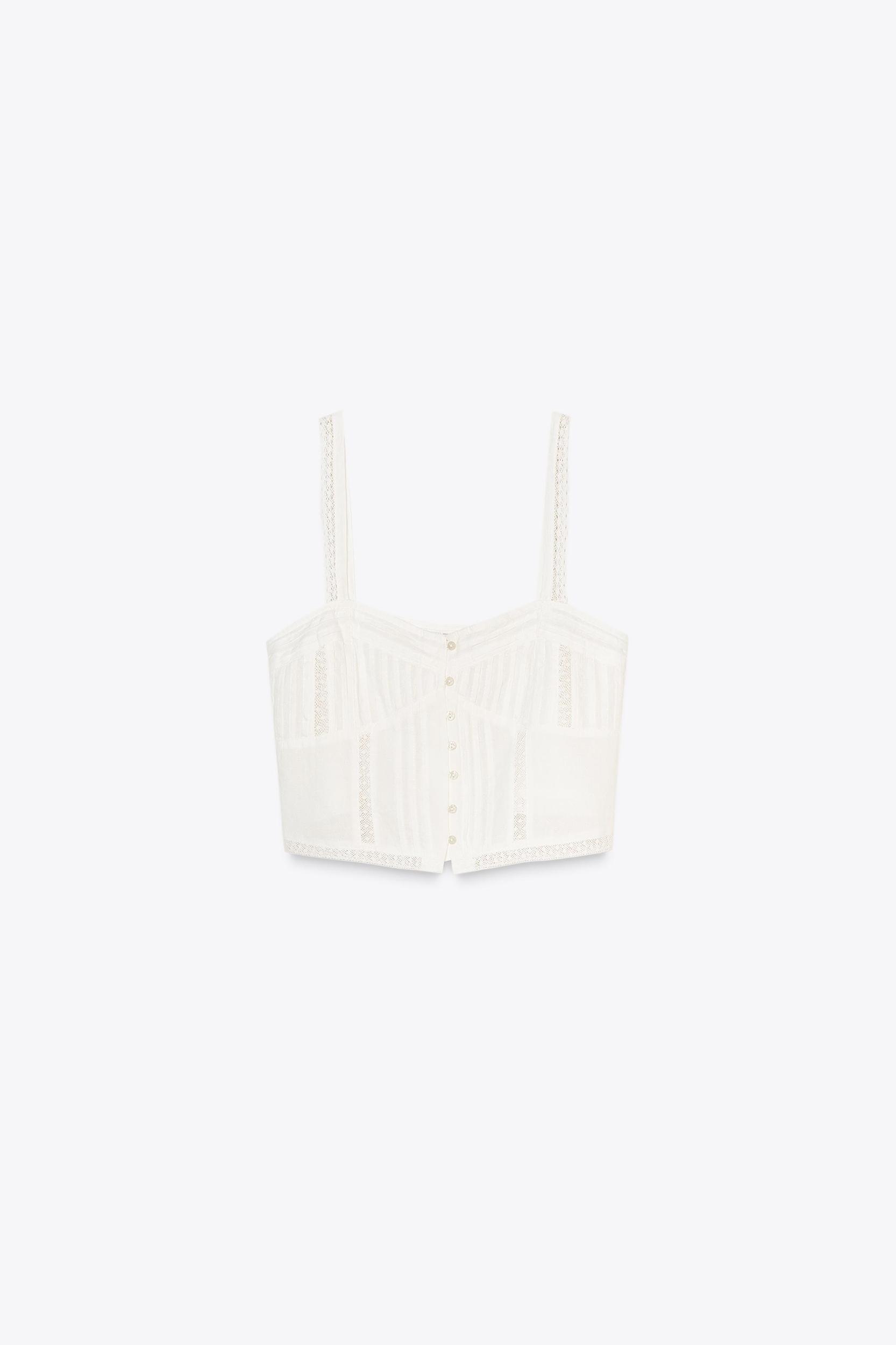 PINTUCK CROP TOP Product Image