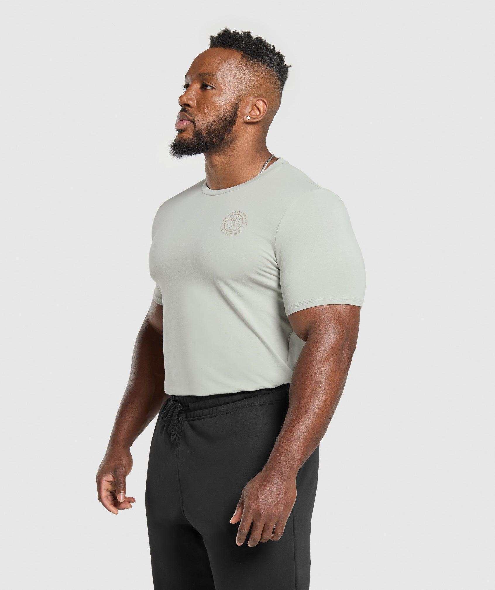 Gymshark Legacy T-Shirt - Stone Grey Male Product Image