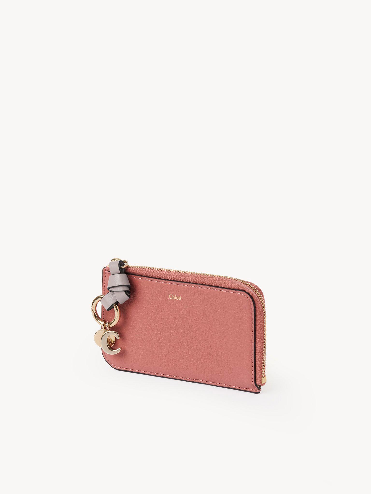 Alphabet wallet in grained leather Product Image