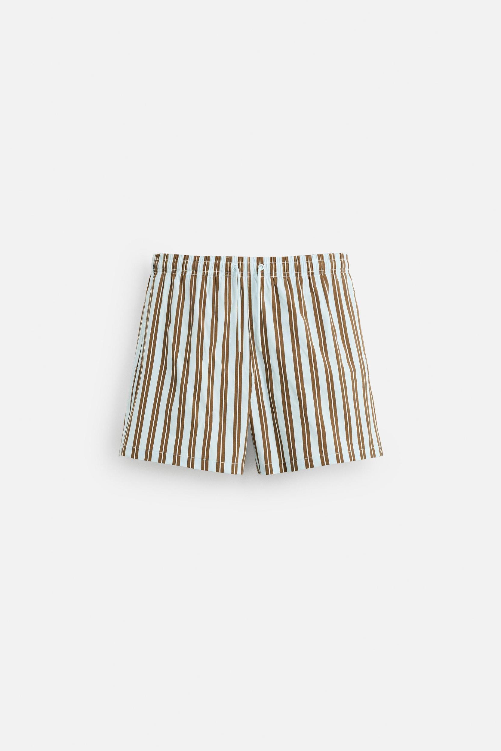 STRIPED MID-LENGTH SWIMSUIT Product Image