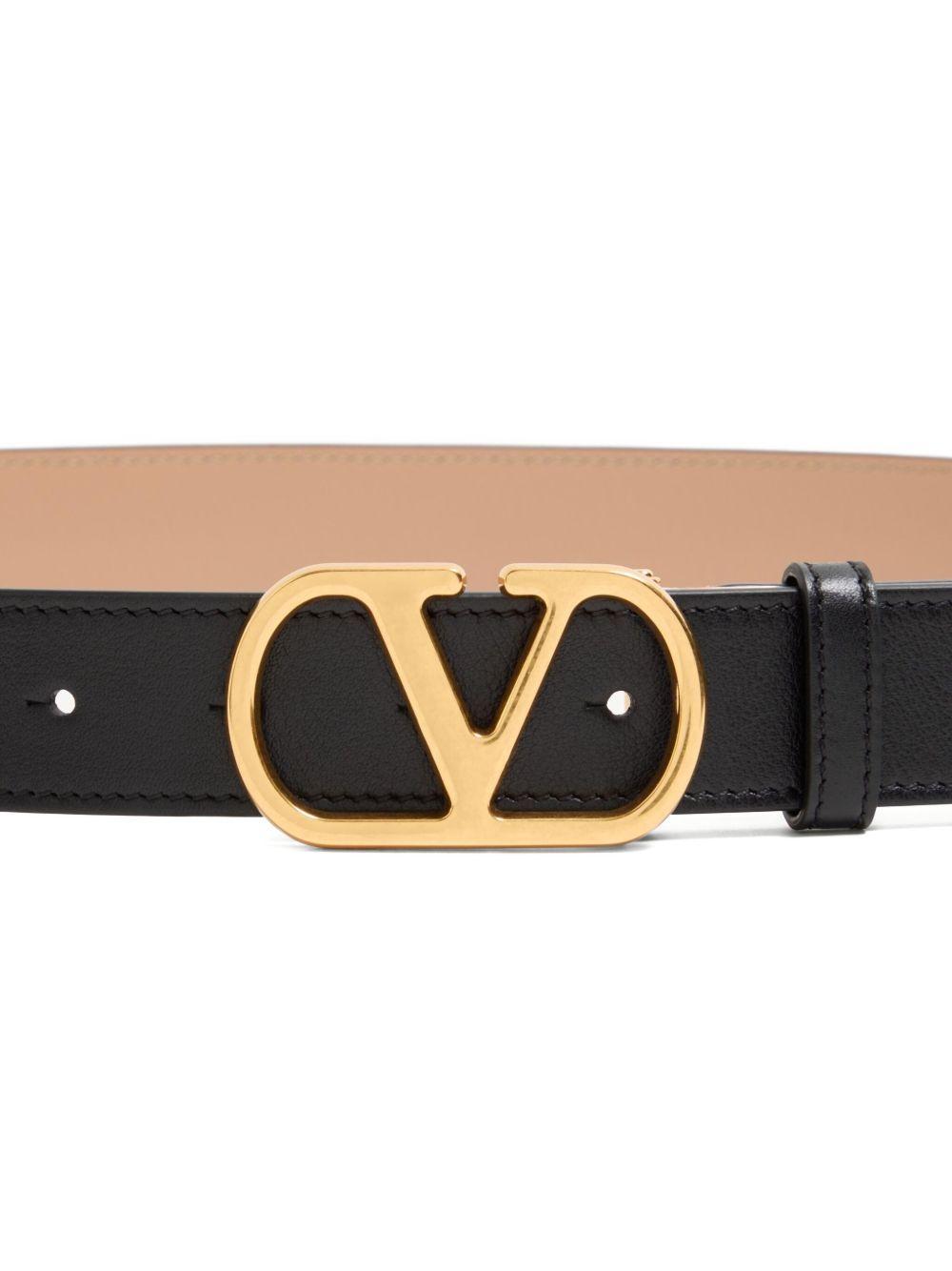 VLogo Signature leather belt Product Image