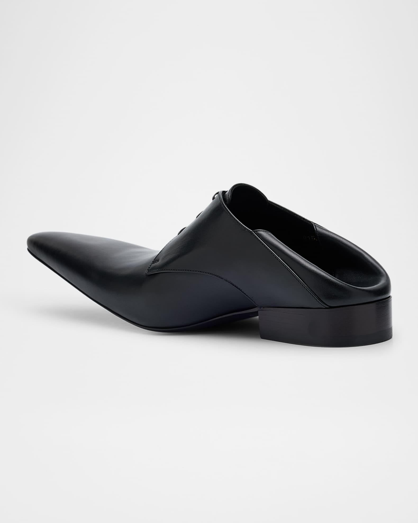 Men's Opera Calfskin Pointed-Toe Derby Shoes Product Image