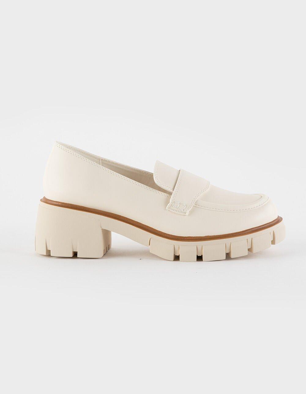 MIA Robbin Platform Womens Loafers - BONE Product Image