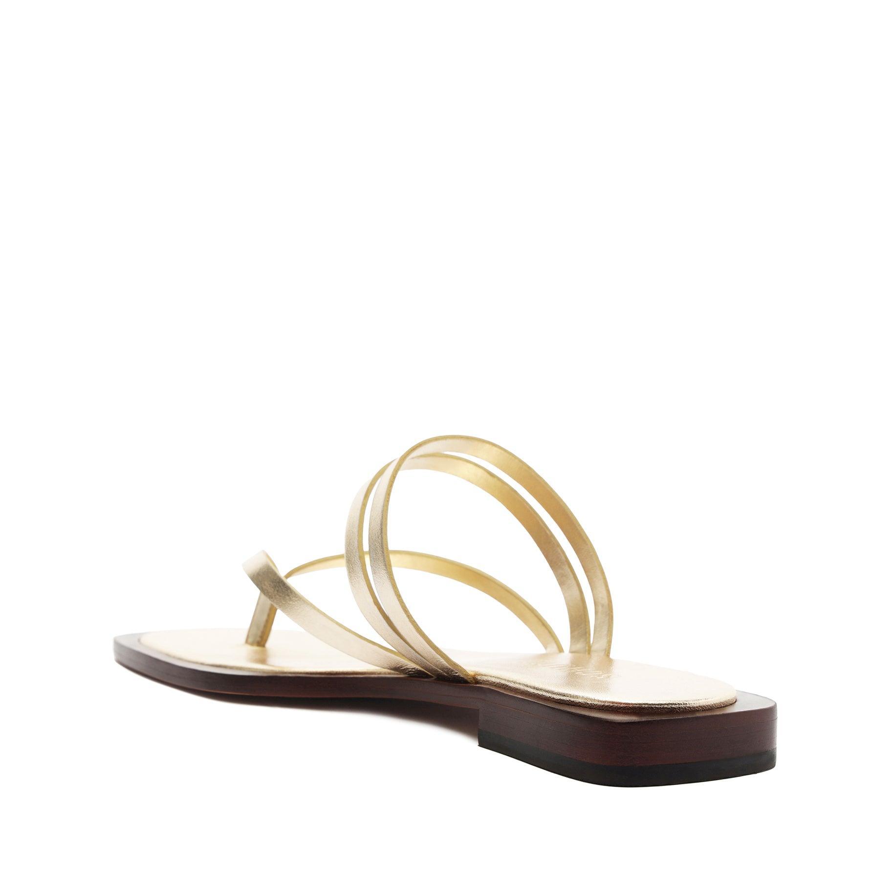 Rania Metallic Leather Flat Sandal Product Image