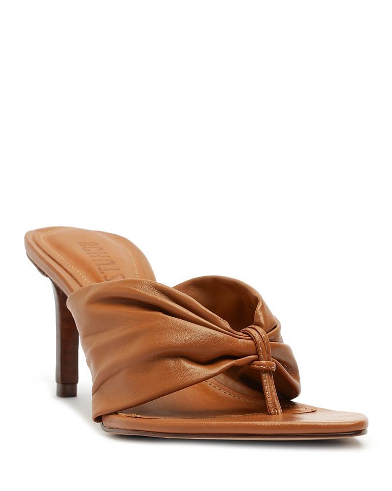 Womens Lori 75MM Gathered Leather Sandals Product Image
