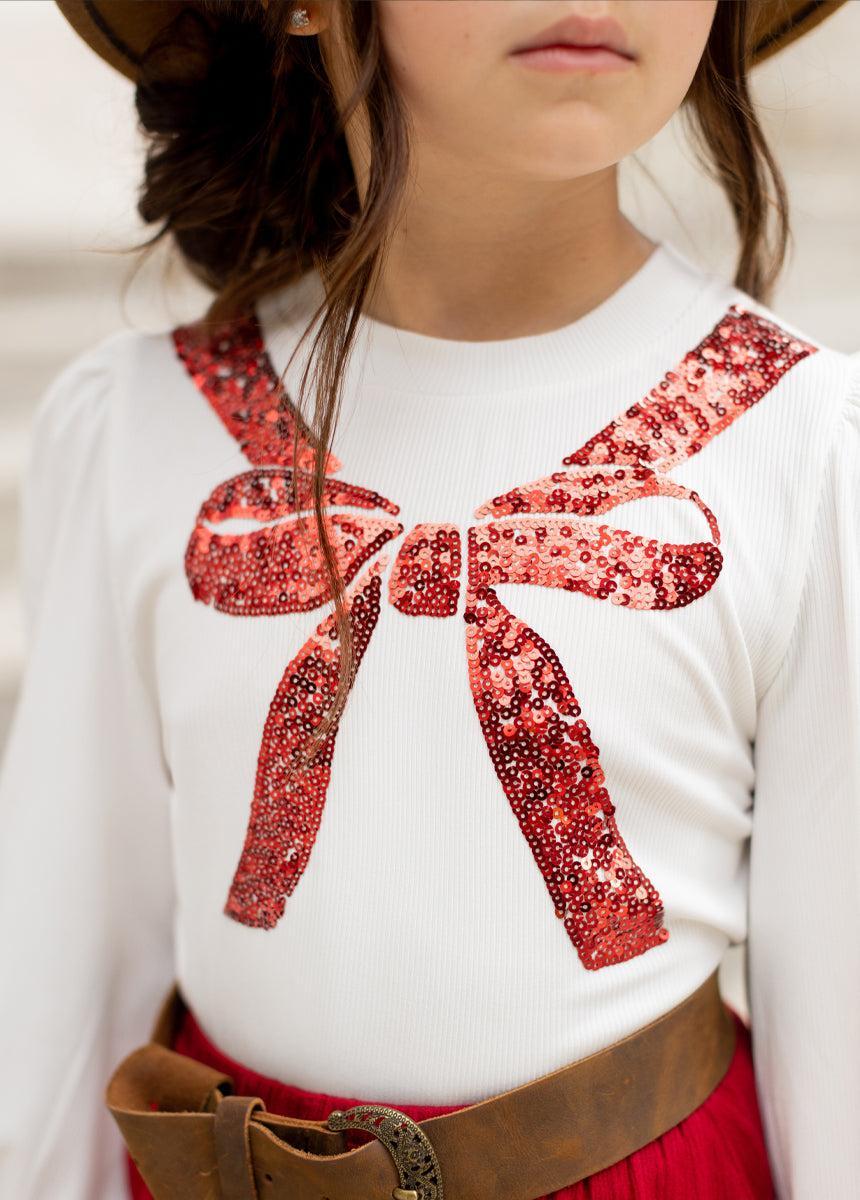 Ashton Top in Ecru Girls Product Image