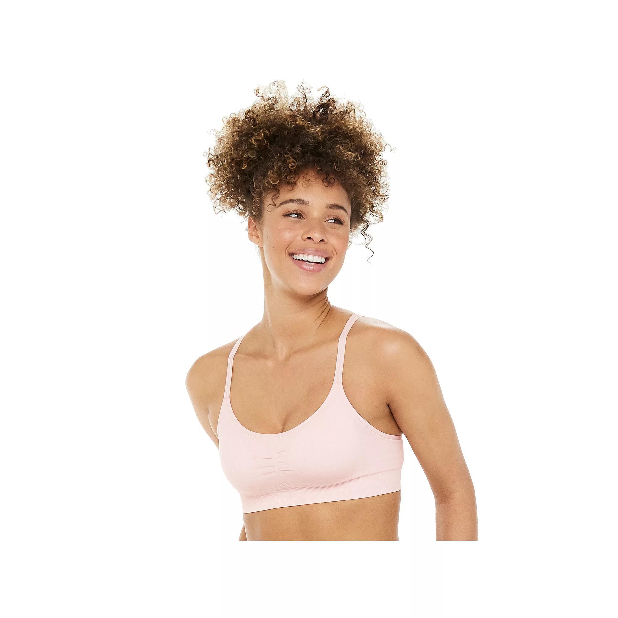 Tek Gear® Seamless Low-Impact Adjustable Sports Bra, Women's, Size: Medium, Latte Product Image