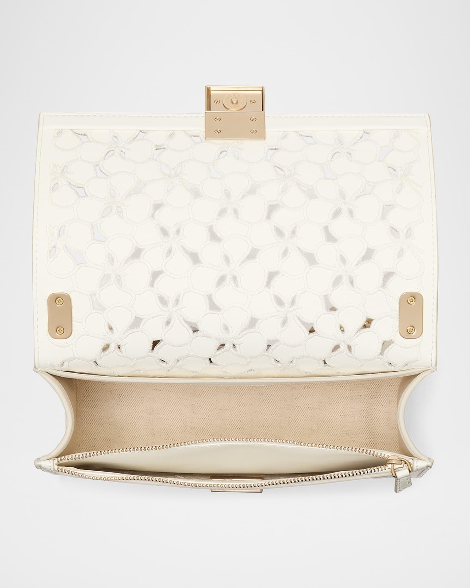 deco flower eyelet leather shoulder bag Product Image