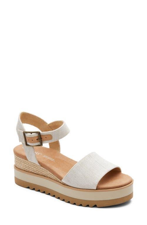 Toms Womens Diana Textile Platform Rope Wedge Sandals Product Image
