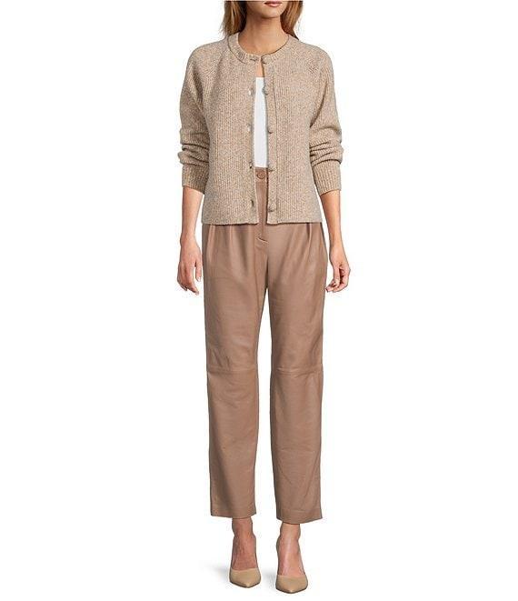 Antonio Melani Emilia Wool Blend Button Front Long Sleeve Cardigan Product Image