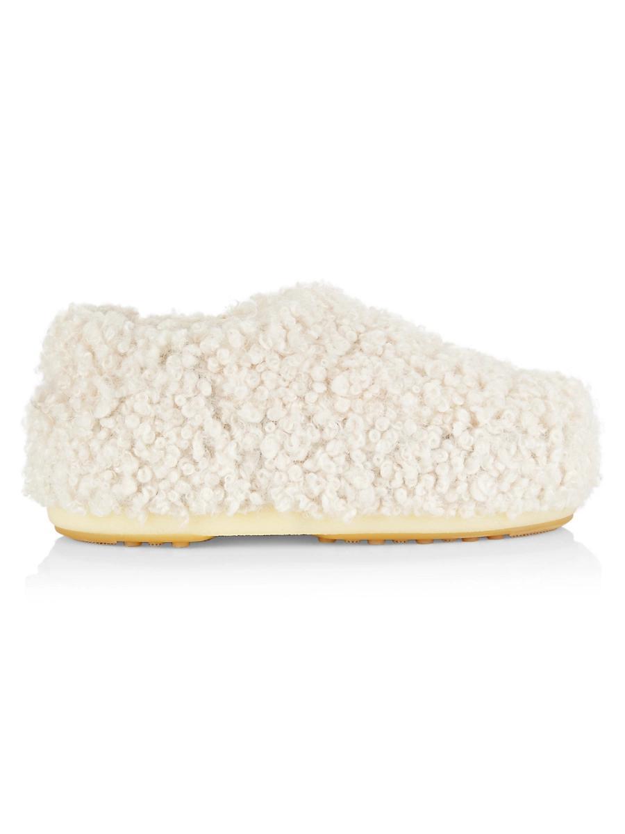 Womens Band Astrakan Slip-On Shoes Product Image