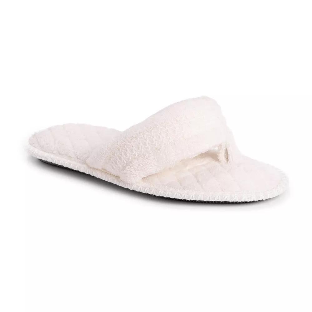 MUK LUKS Darlene Women's Slippers, Size: Small, Daisy White Product Image
