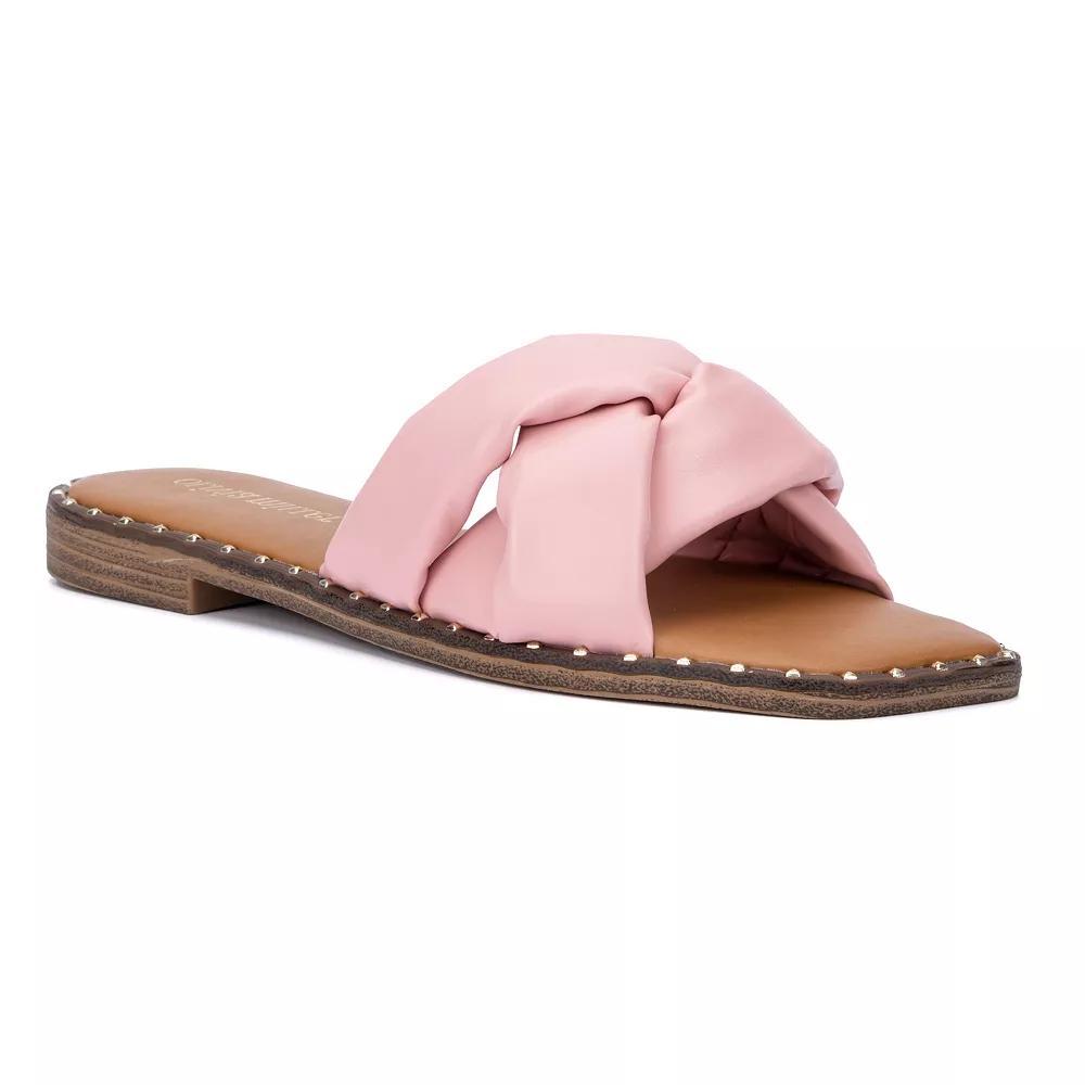 Olivia Miller Selysette Women's Slide Sandals, Size: 8, Beige Product Image