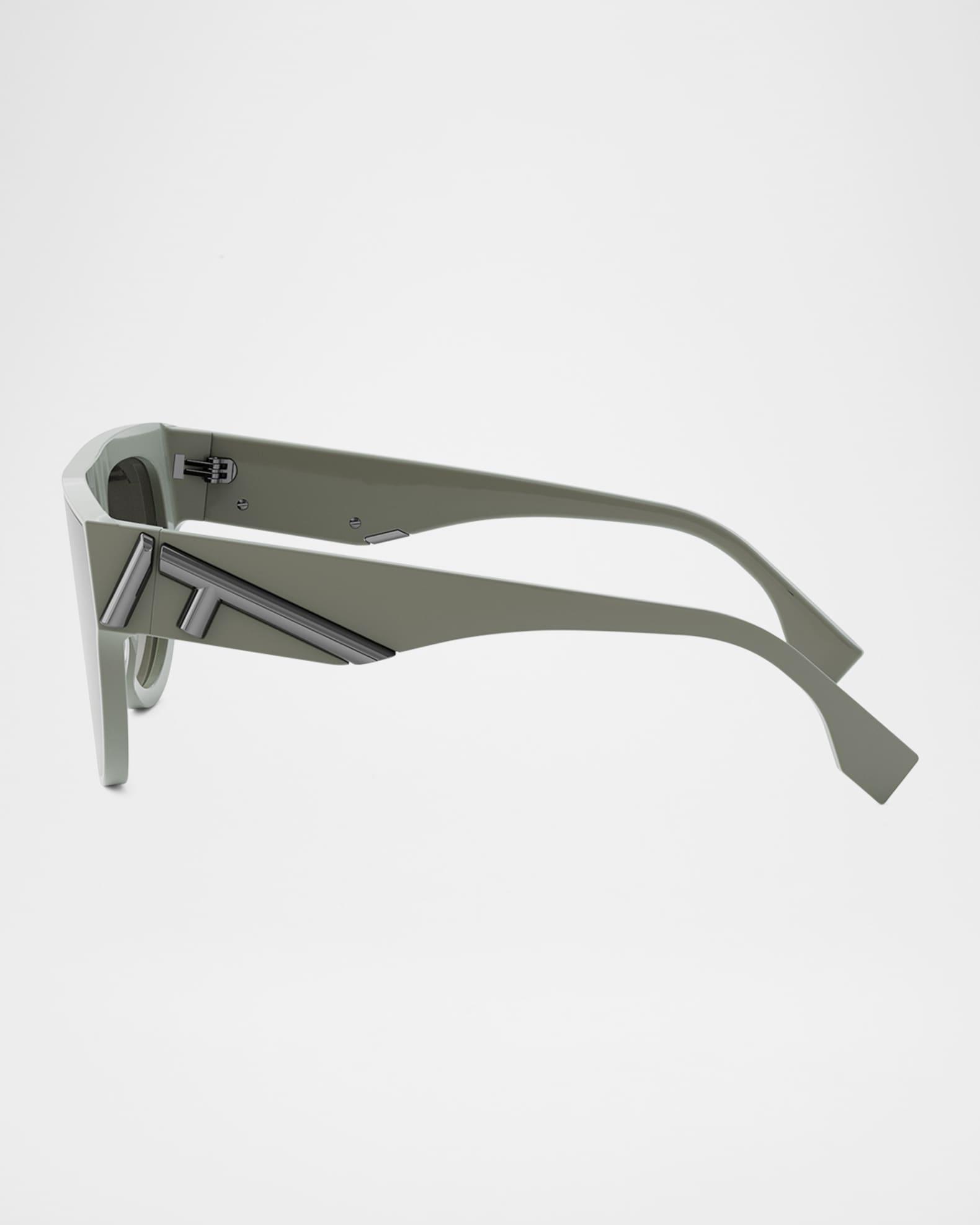 Logo  Acetate & Nylon Shield Sunglasses Product Image