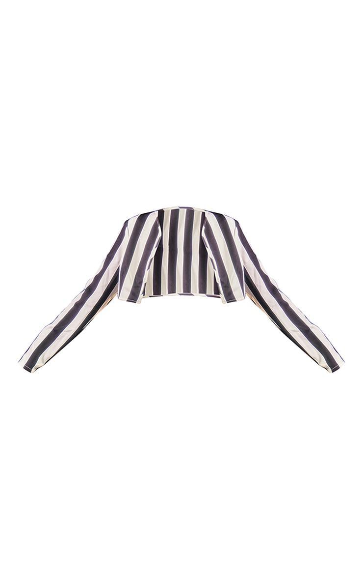 White Striped Skirt Halloween Suit Costume Product Image