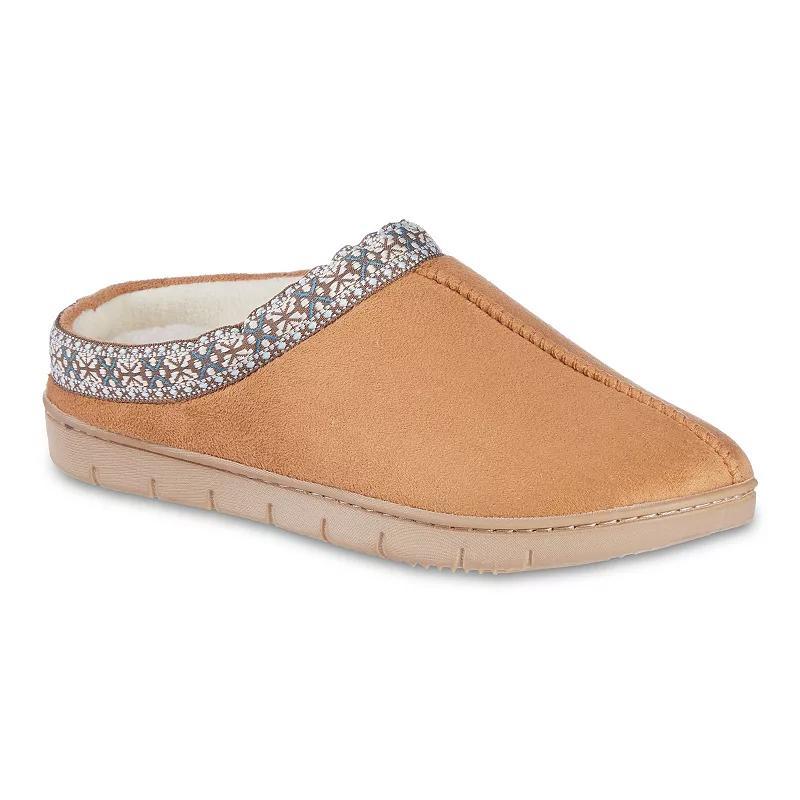 isotoner Clara Microsuede Womens Hoodback Slippers Product Image
