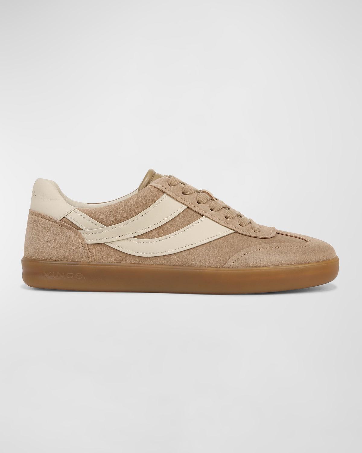 Vince Mens Oasis Leather Lace Up Sneakers Product Image