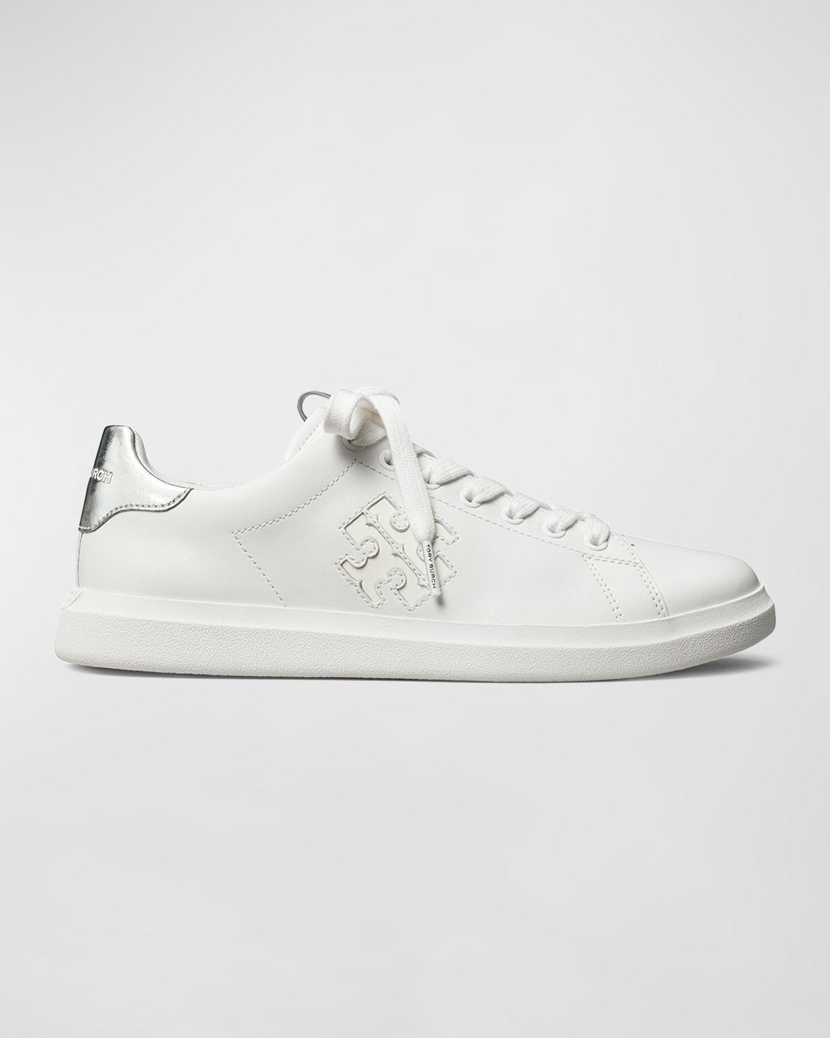 Tory Burch Double T Howell Court (Titanium /Spark Gold) Women's Shoes Product Image