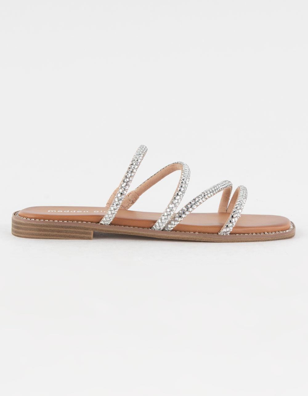 MADDEN GIRL Posh Womens Strappy Flat Sandals - METALLIC CMBO Product Image