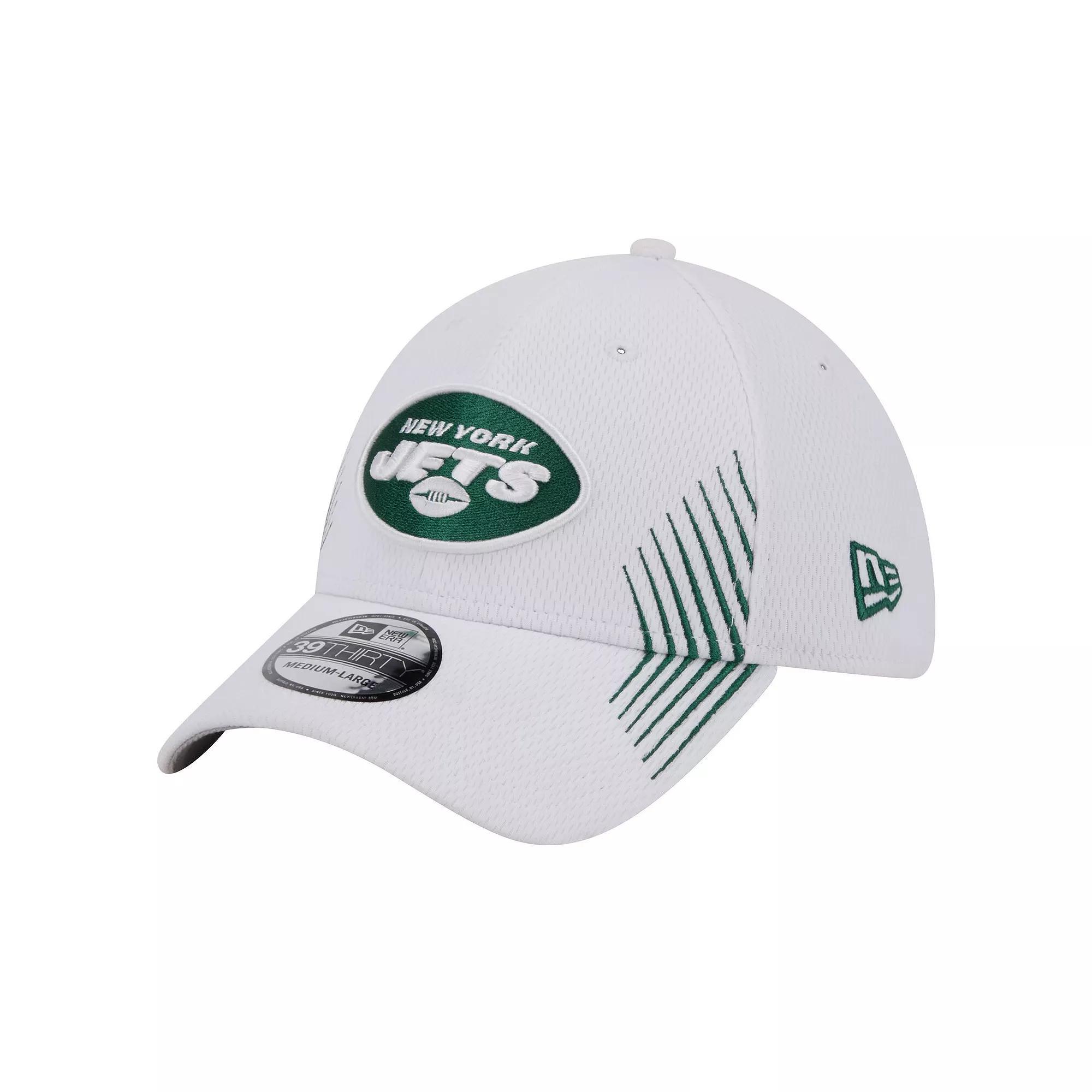 Men's New Era White New York Jets Active 39THIRTY Flex Hat, Size: Large/XL Product Image