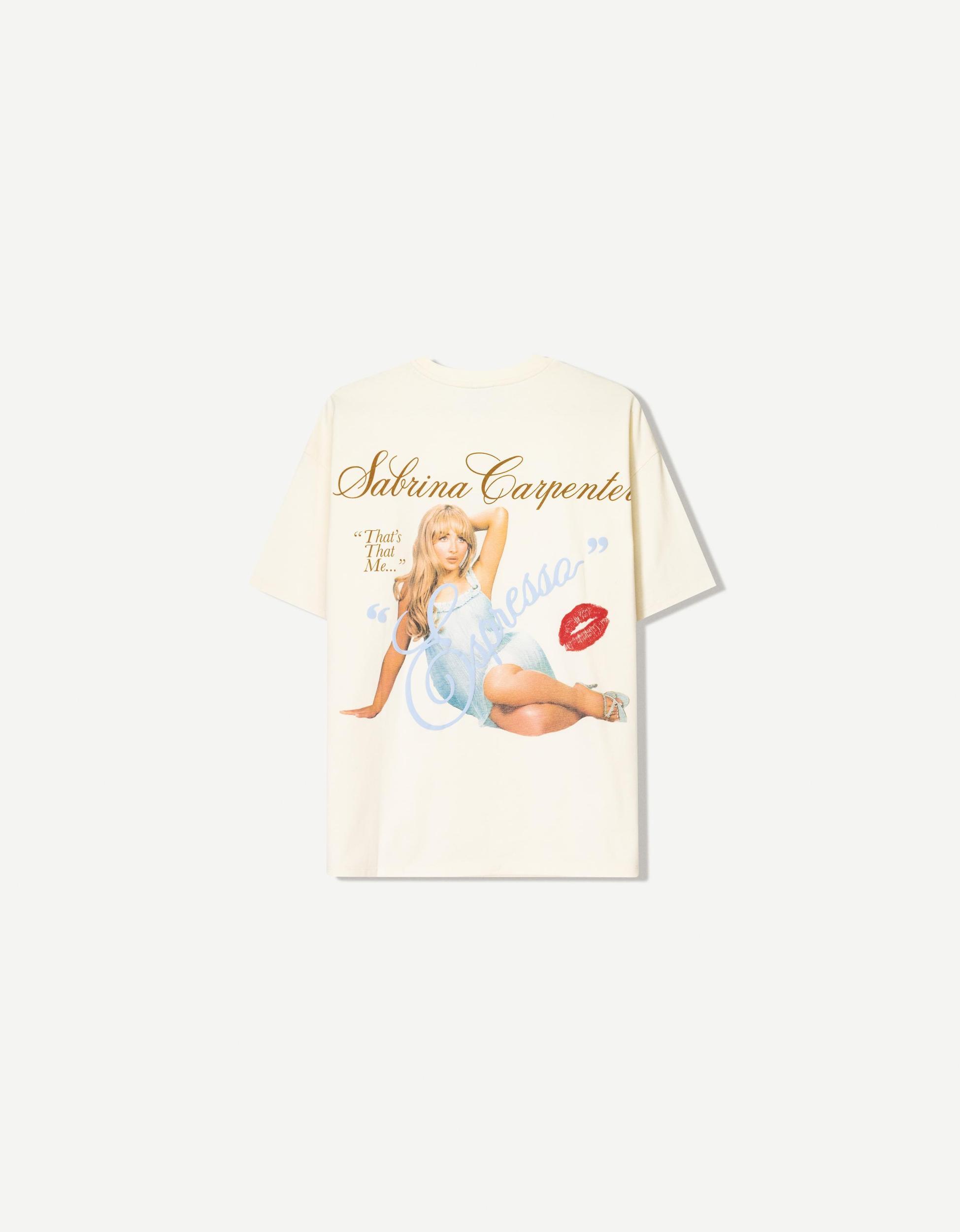 Sabrina Carpenter print short sleeve T-shirt Product Image