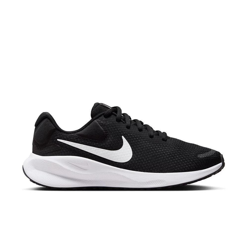 Nike Revolution 7 Women's Running Shoes, Size: 7.5, Black White Product Image