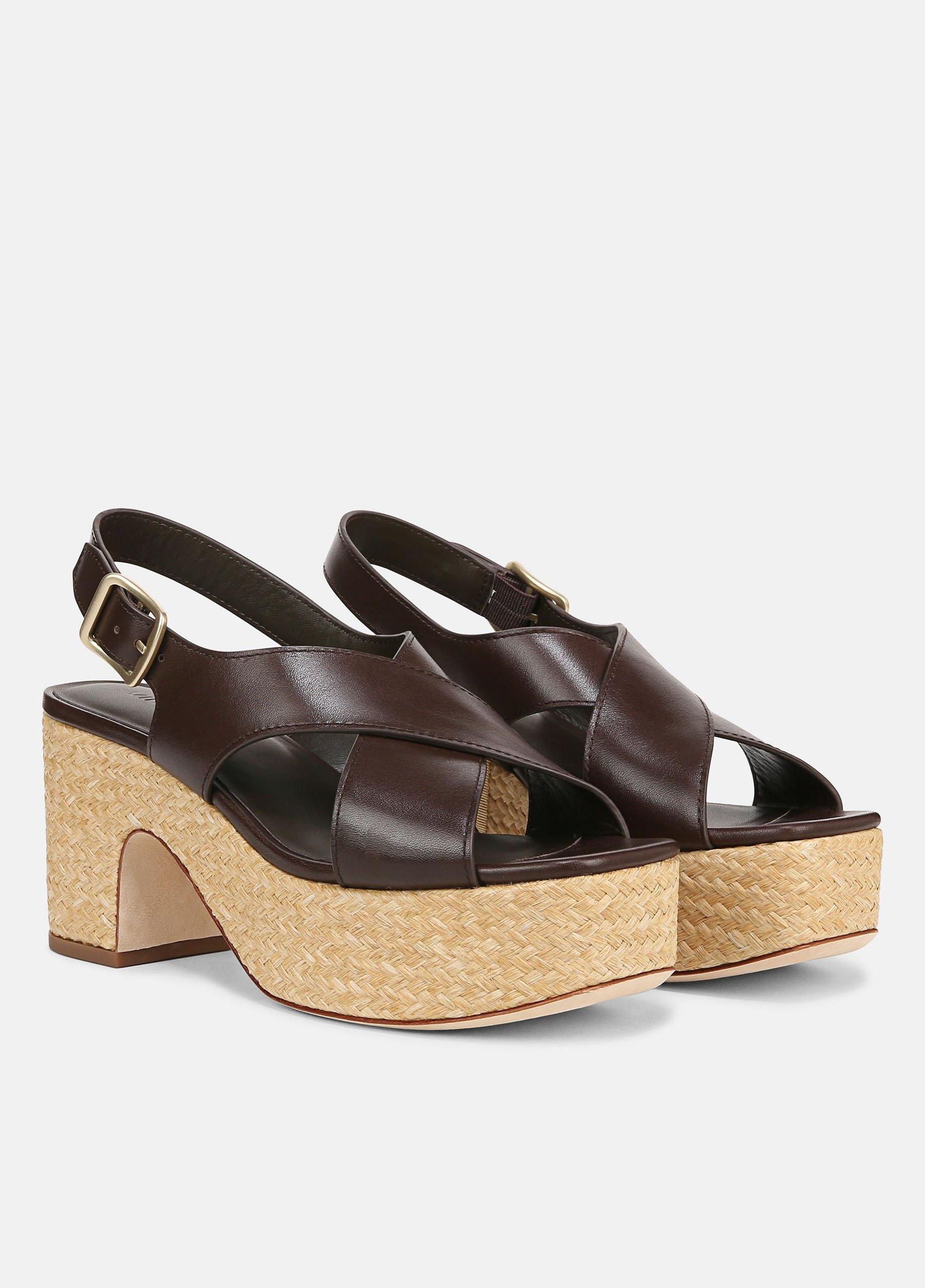Clementina Leather Platform Sandal Product Image