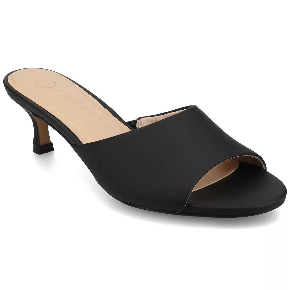 Journee Jeylah Single Band Kitten Heel Womens Dress Sandals Product Image