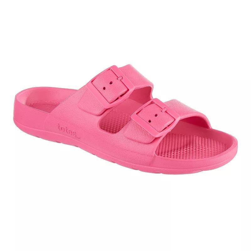 totes Women's Everywear® Double Buckle Adjustable Slide Sandals, Size: 8, Navy Blue Product Image