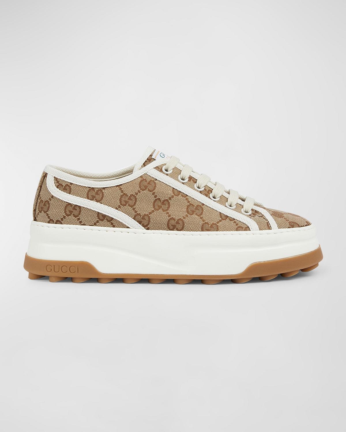 GG Canvas Low-Top Platform Sneakers Product Image