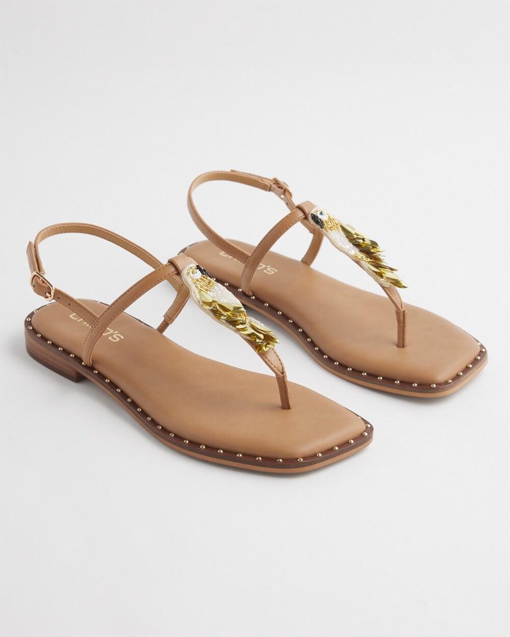 Parrot T-Strap Sandals Product Image