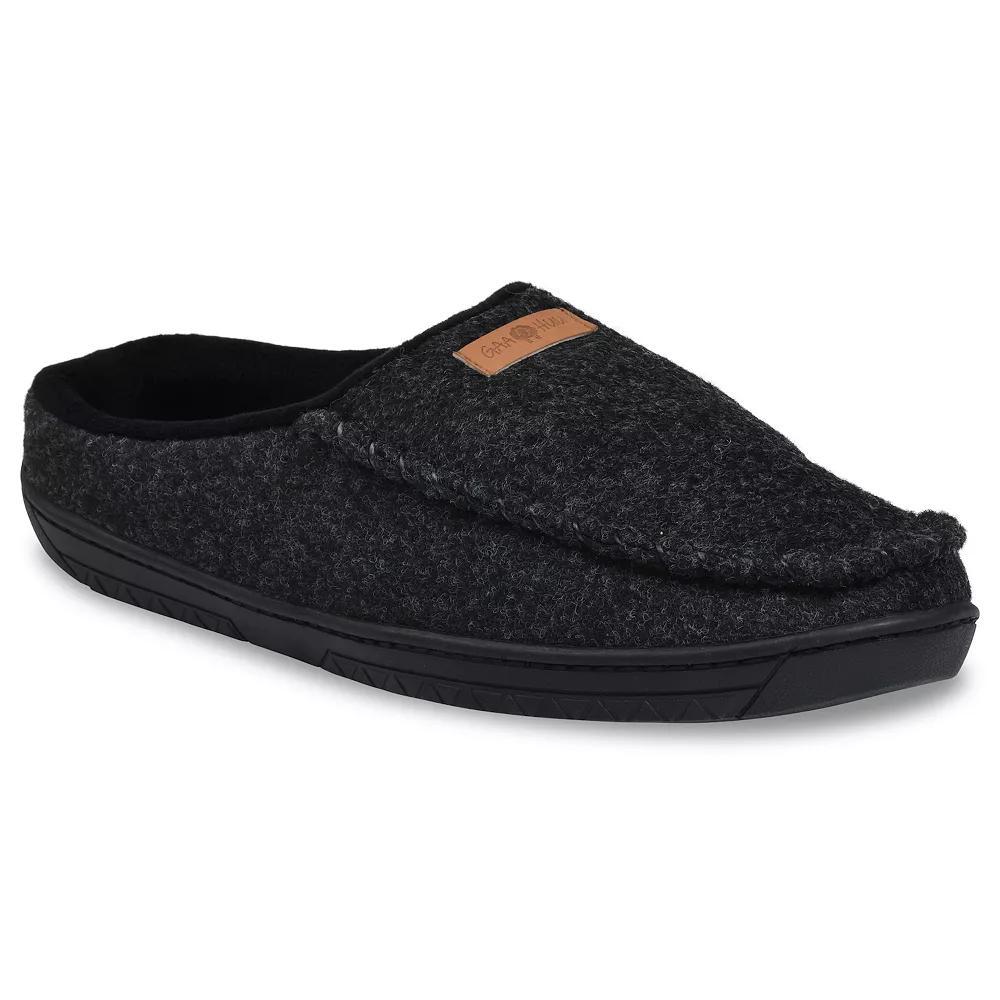 GaaHuu® Faux Wool Moccasin Men's Clog Slippers, Size: Medium, Black Product Image