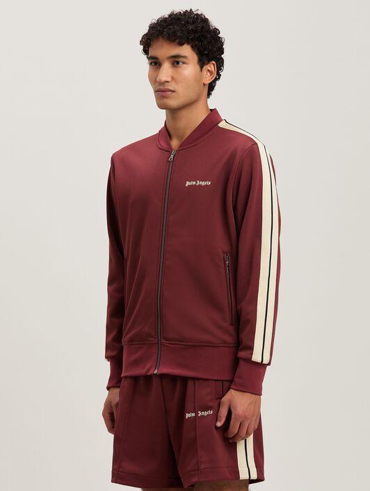 CLASSIC LOGO BOMBER TRACK JKT BURGUNDY - Product Image