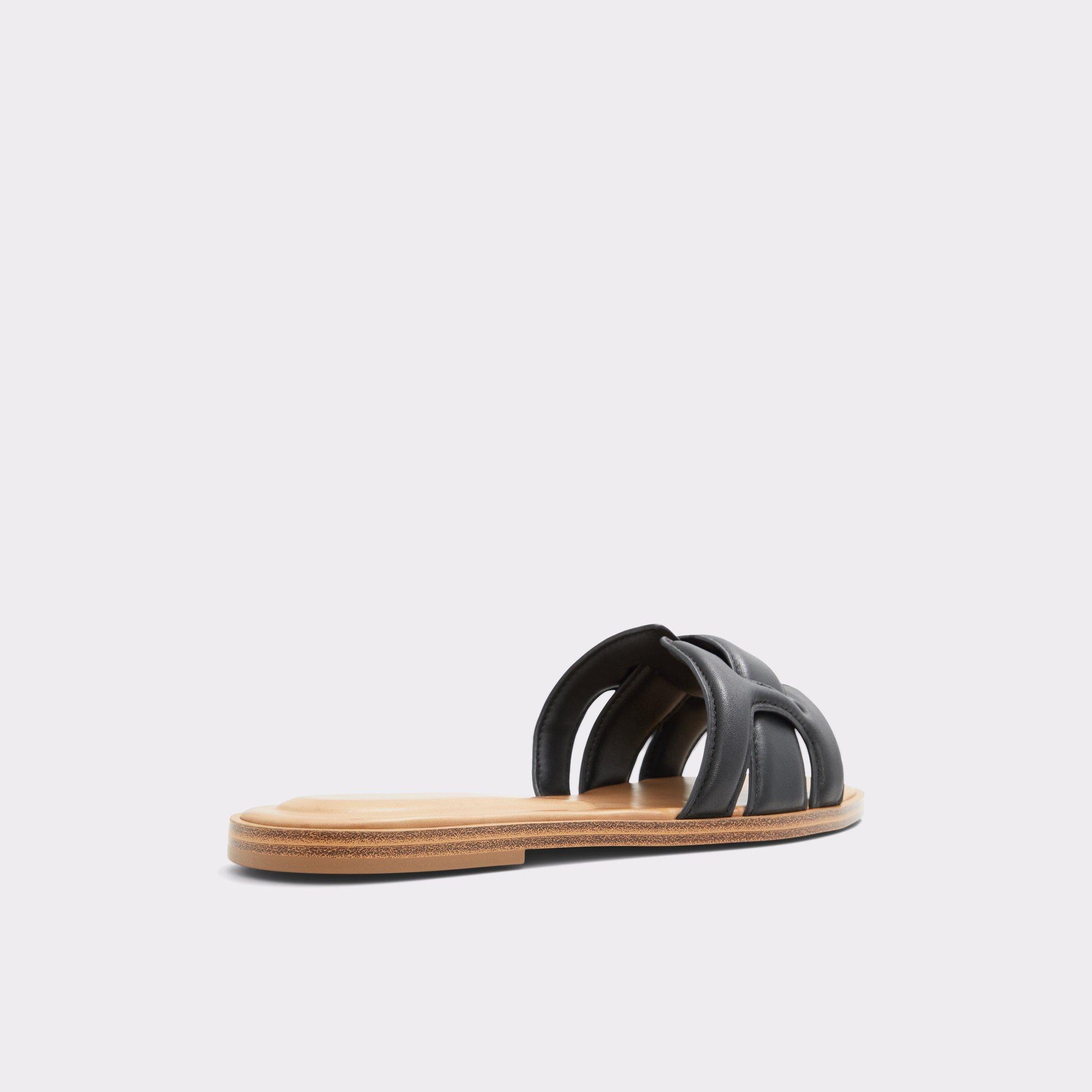 ALDO Elenaa - Women's Flat Sandals - Black, Size 8 Product Image