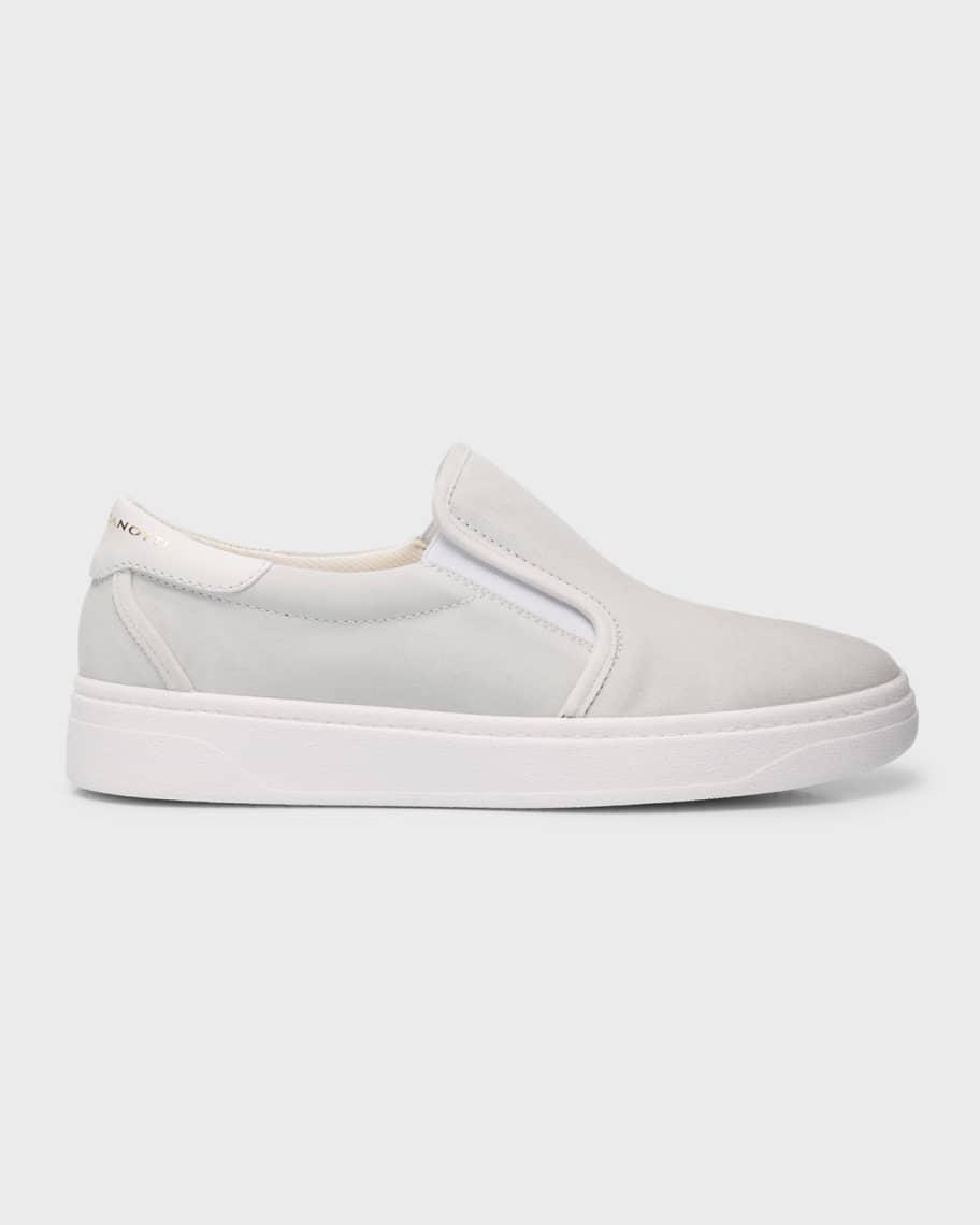 Mens Suede Low-Top Slip-On Sneakers Product Image