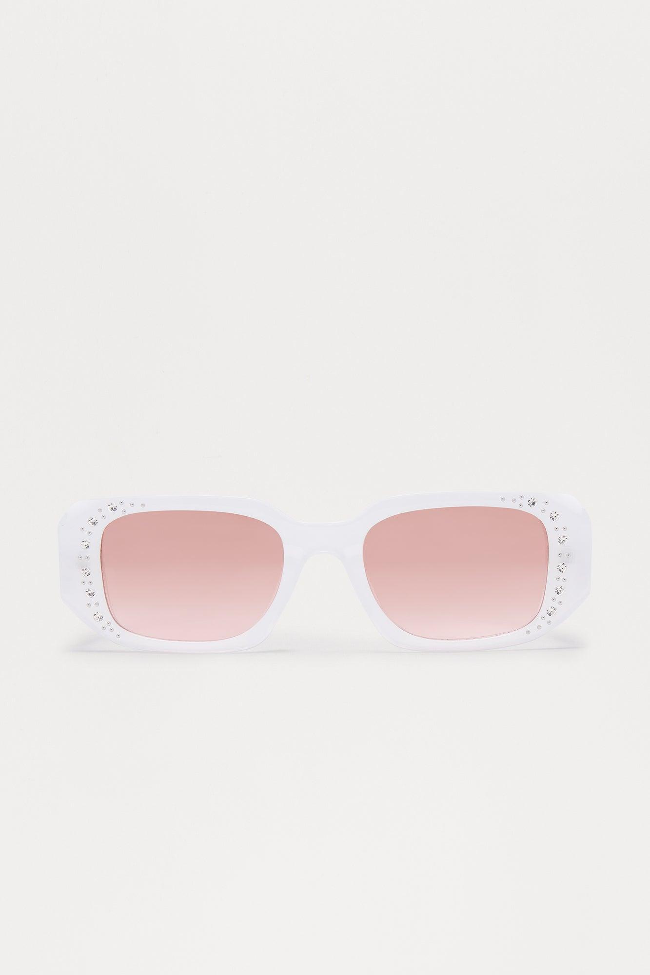 Shine Bright Sunglasses - White Product Image