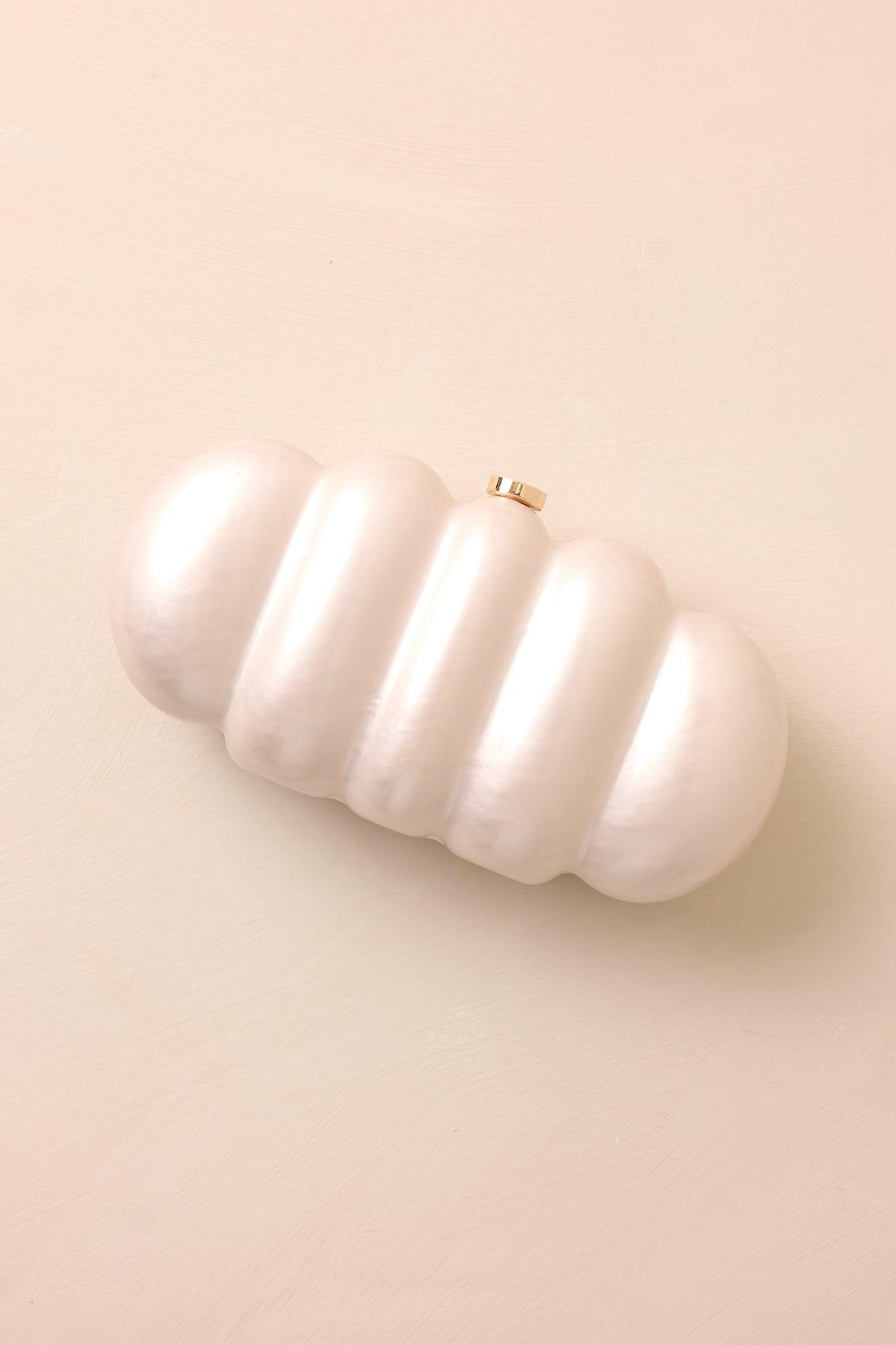 Fallen Halo Ivory Pearlescent Clutch Product Image