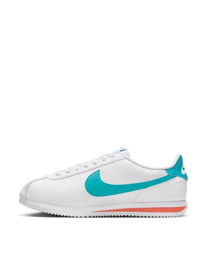 Nike Mens Nike Cortez - Mens Shoes White/Metallic/Dusty Cactus Product Image