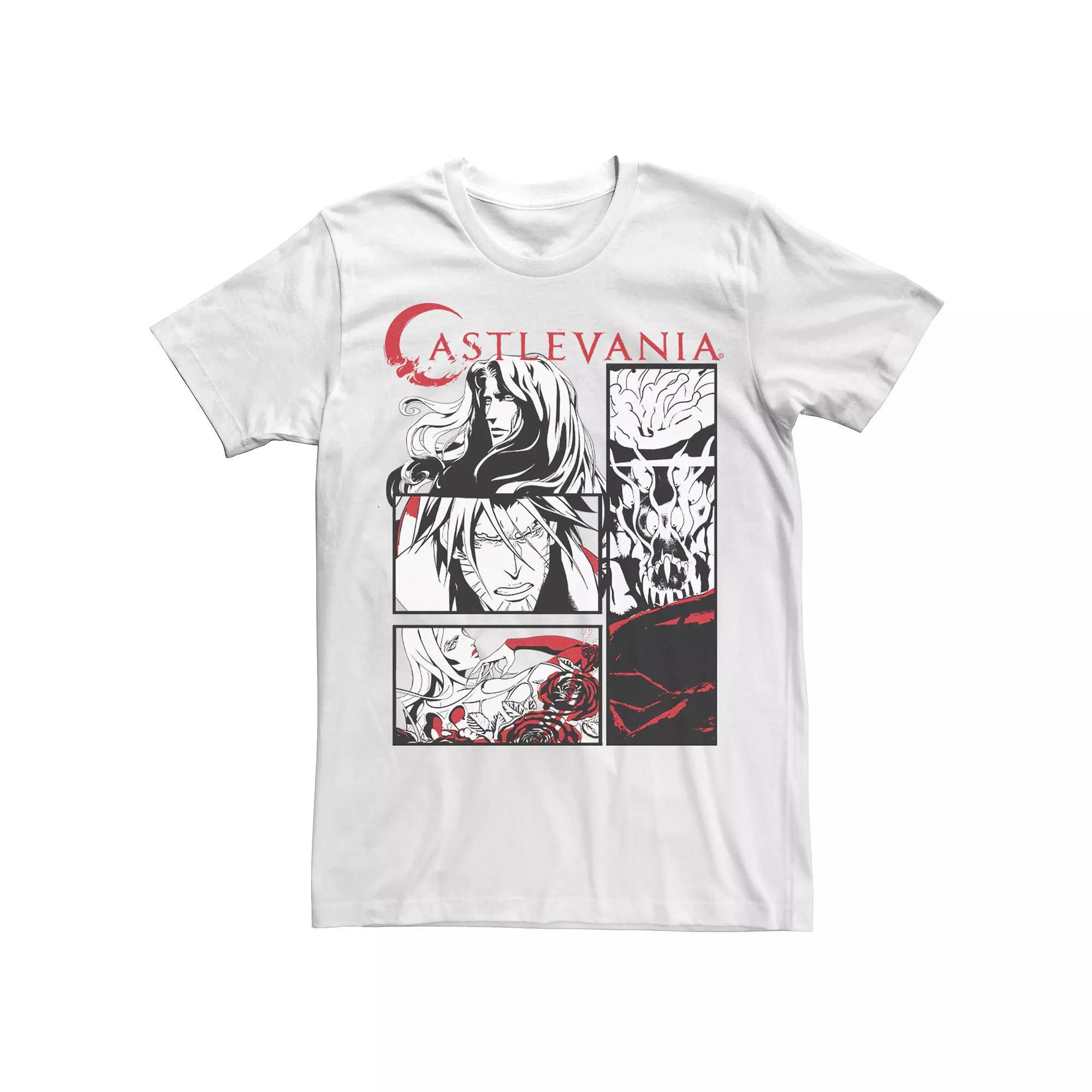 Big & Tall Castlevania Black & White Comic Panels Tee, Men's, Size: XXL Tall Product Image
