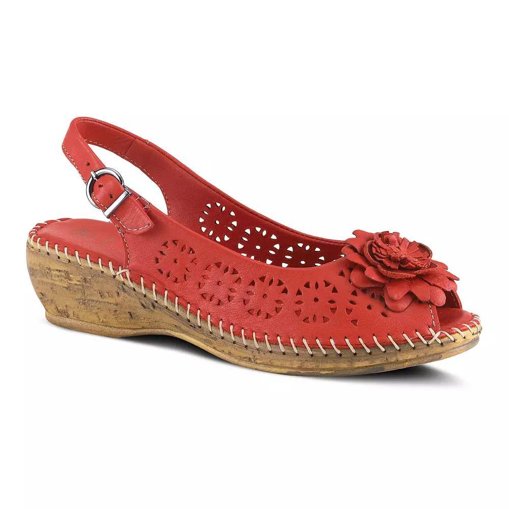 Spring Step Belford Women's Leather Slingback Sandals, Size: 40, Red Product Image
