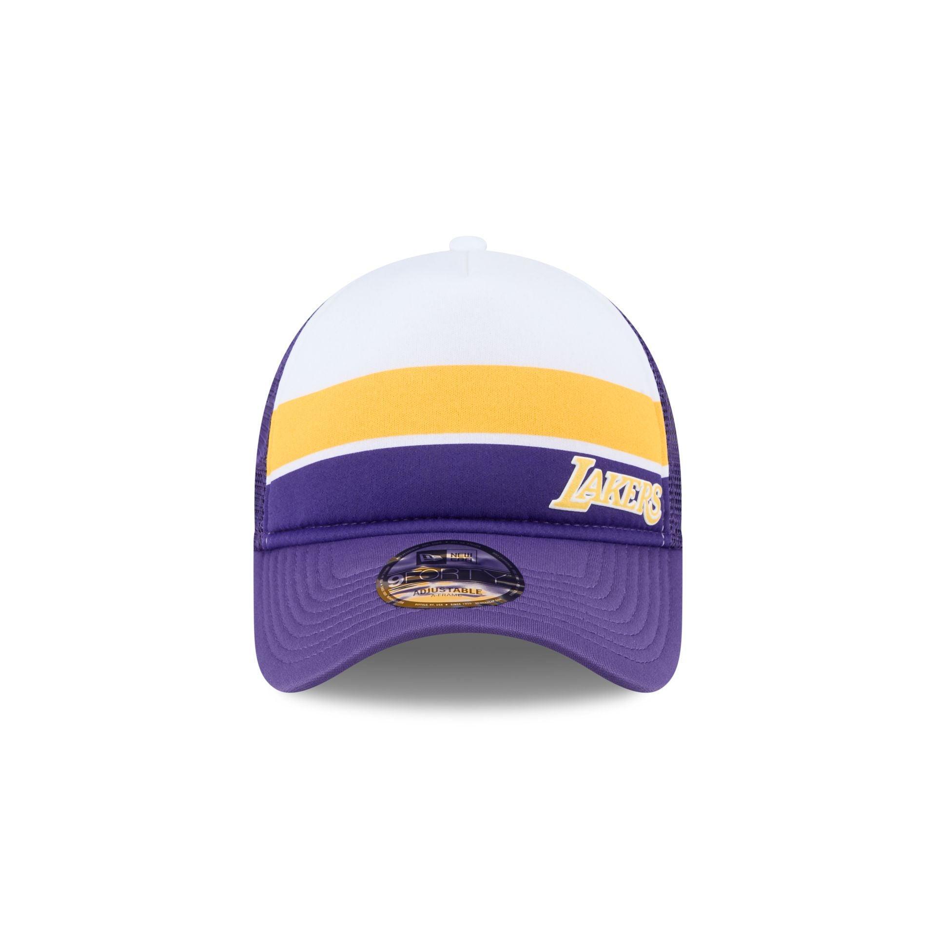 Golden State Warriors Color Block 9FORTY A-Frame Trucker Snapback Hat Male Product Image