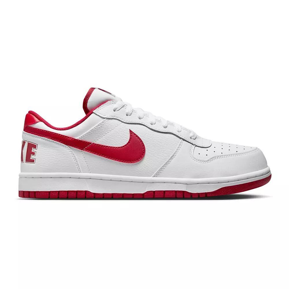 Men's Nike Big Low Sneakers, Size: 11, White Gym Red Product Image