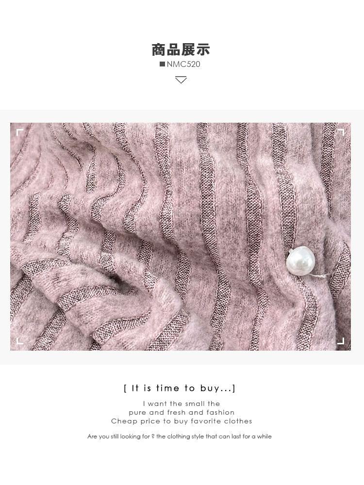 Ruffle-Trim Ribbed-Knit Crop Top Product Image