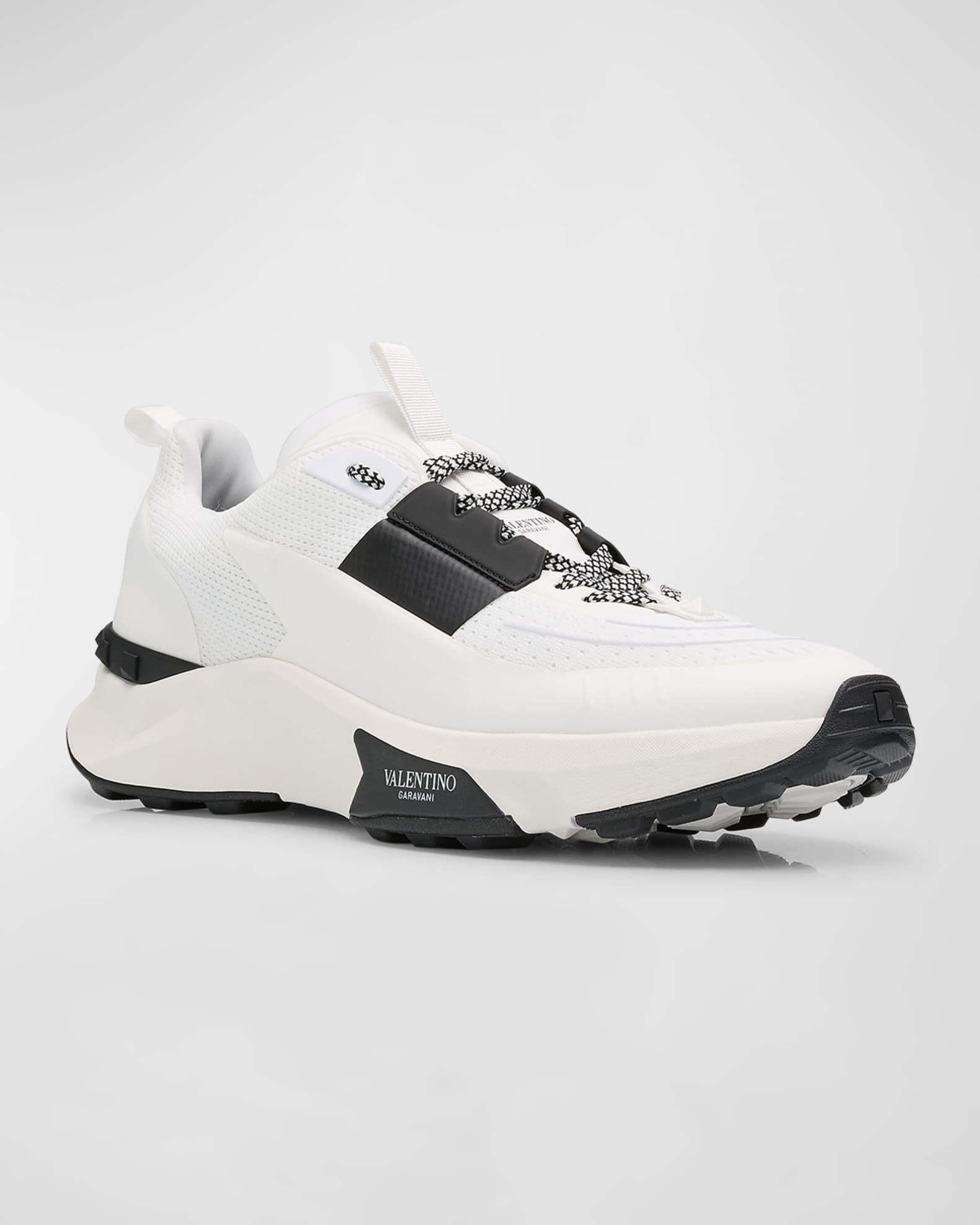 Men's True Act Mesh and Leather Runner Sneakers Product Image