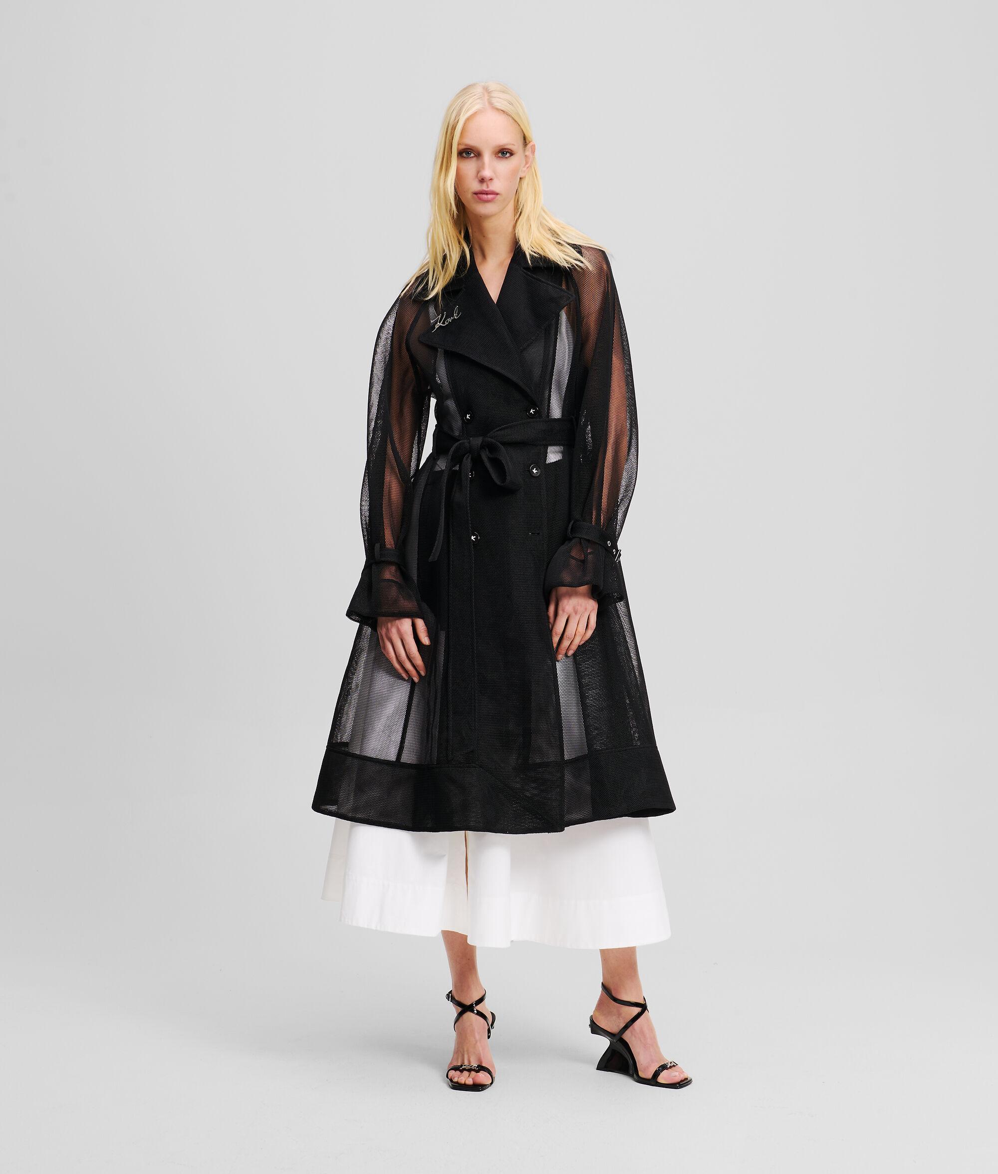 MESH TRENCH COAT Product Image