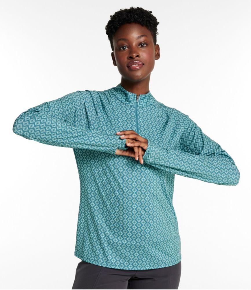 Women's Access Trail Pullover, Long-Sleeve Quarter-Zip Print Product Image