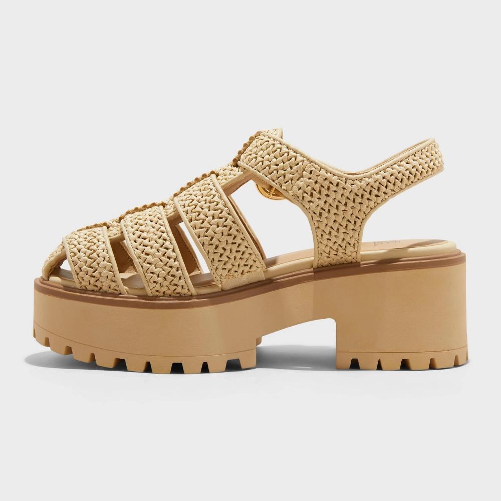 Womens Elide Raffia Fisherman Platform Heels with Memory Foam Insole - Wild Fable Product Image